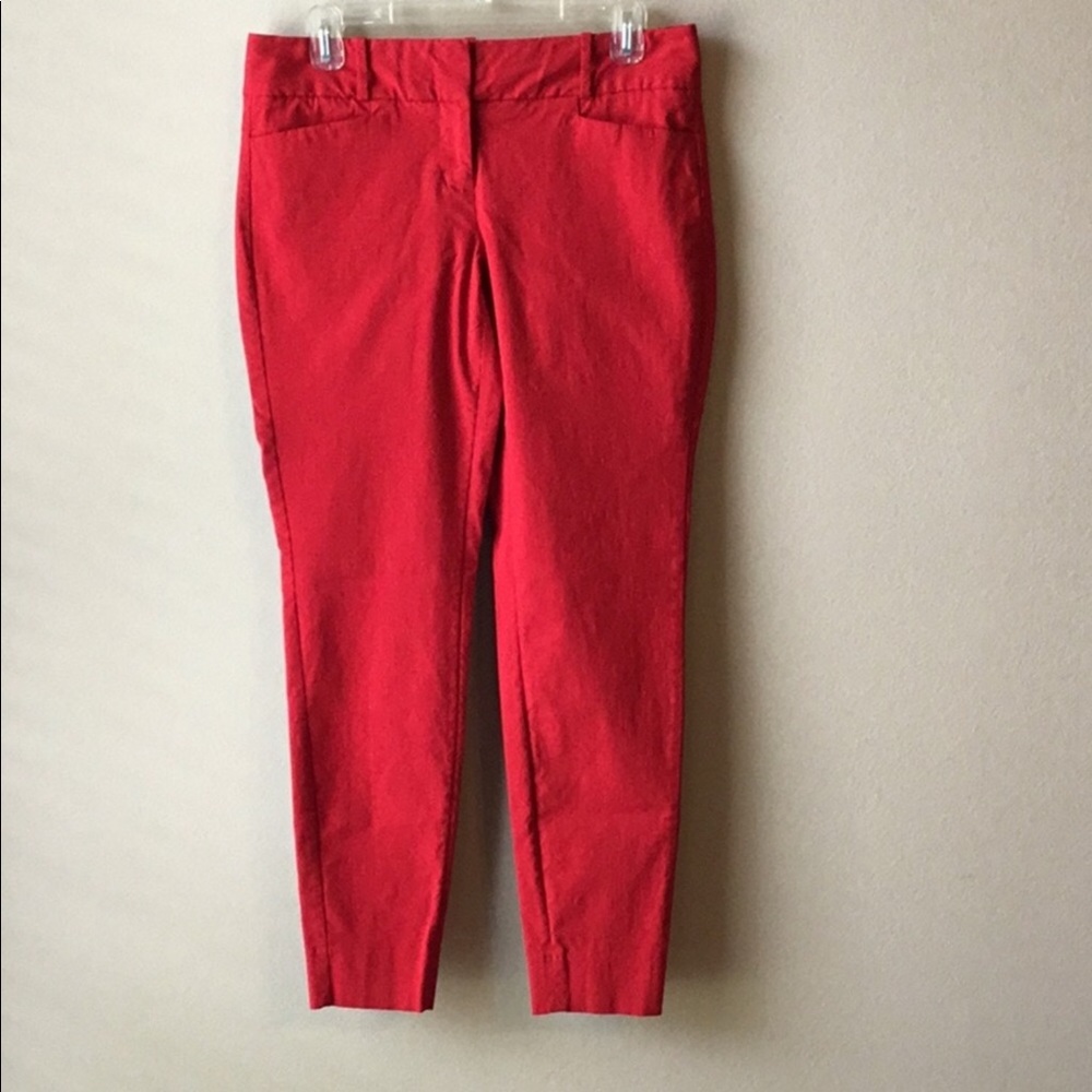 The Limited Exact Stretch Red Skinny Pant, Size 6
